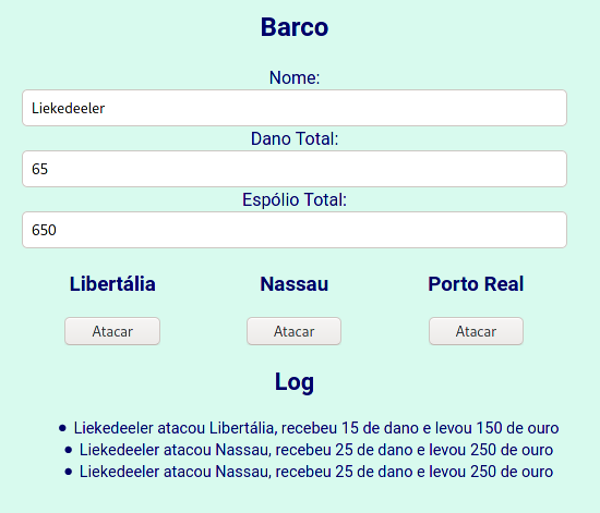 Exemplo do exercício